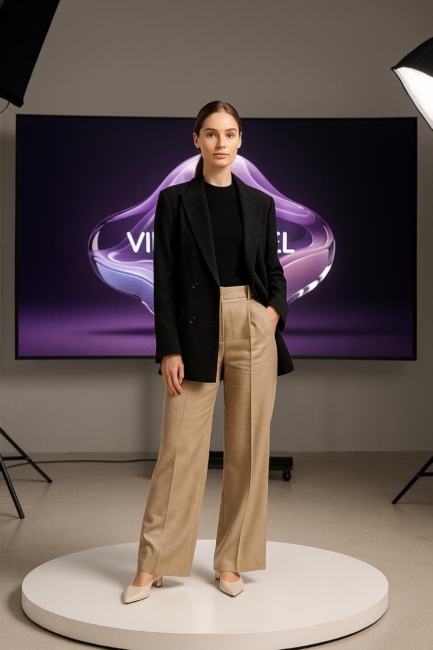 AI Model in futuristic dress